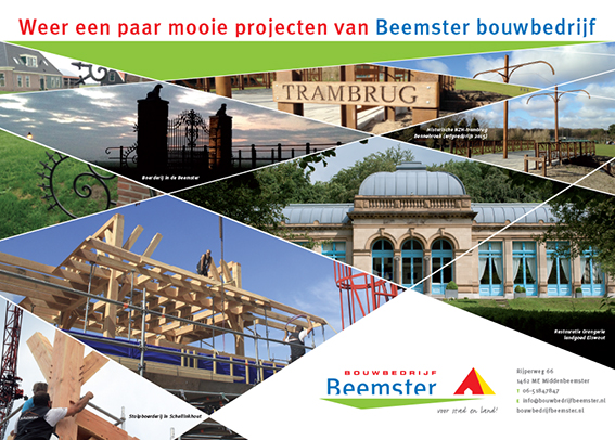 G_Adv.Beemster Advertentie Bouwbedrijf Beemster