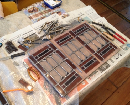 glas in lood herstel